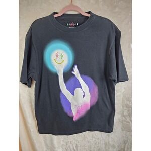 Jordan J Balvin Mens Black Graphic T-Shirt DR2962-010 Medium‎